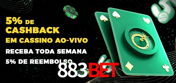 Promoções do cassino ao Vivo 883Bet